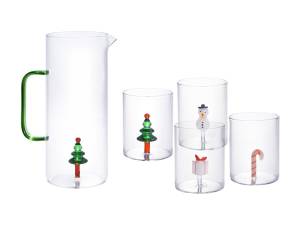 Wasserglas MANNIE 4er-Set Glas - 14 x 24 x 14 cm