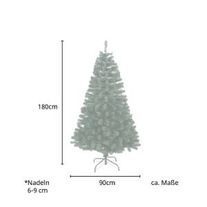 Weihnachtsbaum künstlich Grün - Kunststoff - 90 x 180 x 90 cm