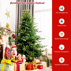 210cm Künstlicher Weihnachtsbaum Grün - Kunststoff - 150 x 210 x 150 cm