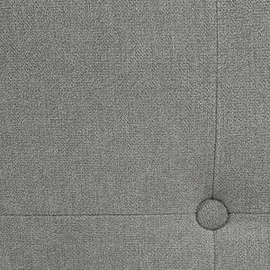 Pack lit tissu gris matelas 140x190cm Gris - En partie en bois massif - 205 x 88 x 145 cm
