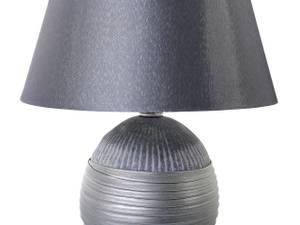 Lampe de table SADO Gris foncé - Gris - Argenté