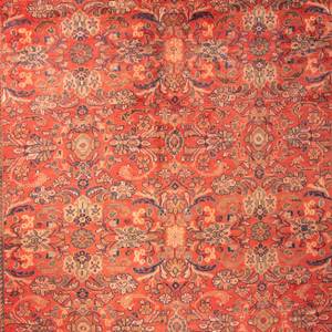 Heriz - 433x320cm Rot - Naturfaser - 320 x 1 x 433 cm