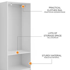 Kleiderschrank Elmo 50199 Weiß