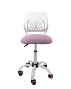 Chaise de bureau enfant SAWI (rose) Rose foncé - Blanc