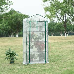 Serre de jardin Chaam Blanc - Hauteur : 158 cm