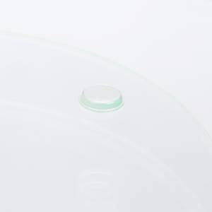 10 x Drehbare Tortenplatte Glas Silber - Glas - Metall - 30 x 2 x 30 cm