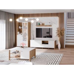 Wohnzimmer Samuel 32 (4-teilig) Grau - Holzwerkstoff - 300 x 154 x 60 cm