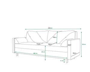 Sofa  ASTRI Braun