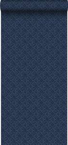 Tapete ethnische Motive 6797 Blau - Naturfaser - Textil - 53 x 1005 x 1005 cm