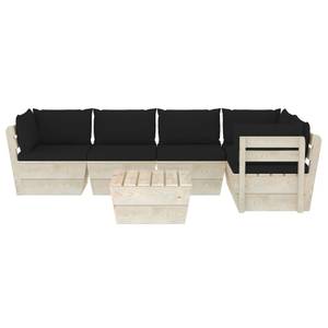 Mobilier de jardin (lot de 6) 3016490-14 Noir