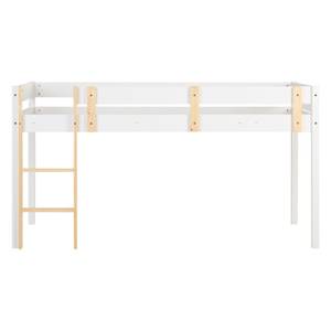 Lit mezzanine 2524 Blanc - Bois massif - Bois/Imitation - 207 x 110 x 96 cm