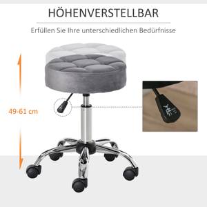 Salonhocker höhenverstellbar 503-002GY Grau