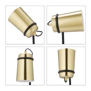 Moderne Schreibtischlampe Schwarz - Gold - Metall - 18 x 42 x 26 cm