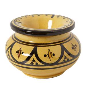 Aschenbecher Keramik Gelb