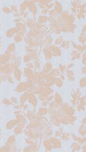 Blumen Fototapete Beige - Blau - Grau - Kunststoff - Textil - 159 x 280 x 1 cm