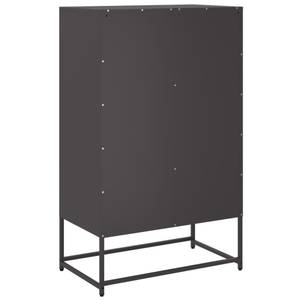 Highboard DE8520 Schwarz - Metall - 39 x 112 x 68 cm