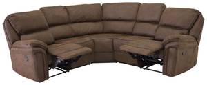 Ecksofa Saranda Eiche Schwarzbraun Dekor - 255 x 104 x 255 cm