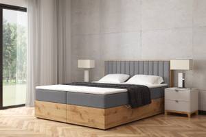 Boxspringbett LOLLY3 Grau - Breite: 149 cm - H3