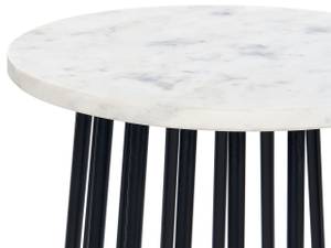 Table d'appoint TAREE Noir - Blanc - Pierre - 36 x 58 x 36 cm