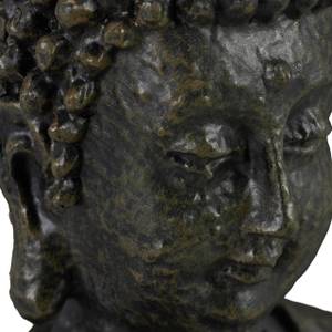 Statue Bouddha assis 18 cm Anthracite