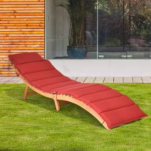 Gartenliege TI85003 Braun - Massivholz - 55 x 52 x 190 cm