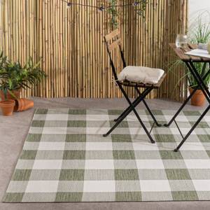 In- & Outdoor Teppich Ranch Checkerboard Grün - 80 x 150 cm