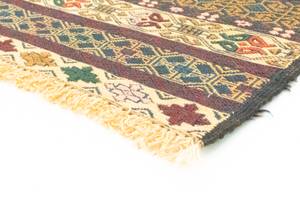 Kelim Afghan - 183x127cm Beige - Naturfaser - 127 x 1 x 183 cm