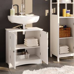 Meuble sous-lavabo Bianco blanc Blanc - Bois manufacturé - 60 x 60 x 30 cm