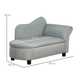 Kinder-Sofa 310-061LG Glas Grau