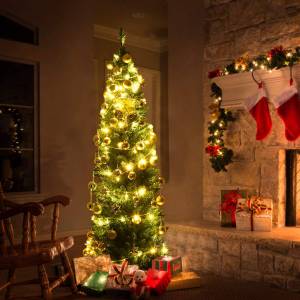 180cm Künstlicher Weihnachtsbaum Grün - Kunststoff - 65 x 180 x 65 cm