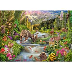 Puzzle Steve Sundram Waldtiere Papier - 28 x 6 x 38 cm