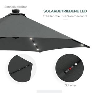 Sonnenschirm 84D-266V00CG Dunkelgrau