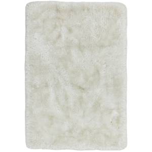 Tapis shaggy tufté main confort SPLASH Blanc - 140 x 200 cm