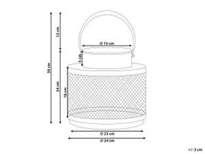 Lanterne YAMDENA 24 x 24 x 24 cm