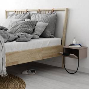 Nachttisch NORFOLK -  Mokka Grau Beige