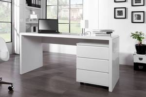 Schreibtisch FAST TRADE Weiß - Holzwerkstoff - Massivholz - 160 x 75 x 60 cm
