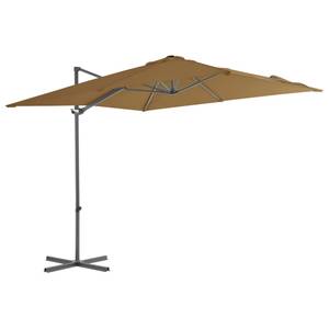 Parasol en porte-à-faux Taupe - 250 x 247 x 250 cm