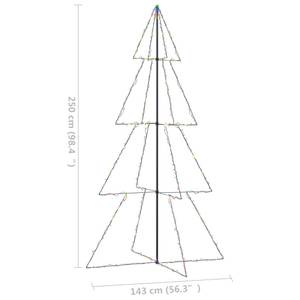 Arbre de noël cône 3009952 Multicolore