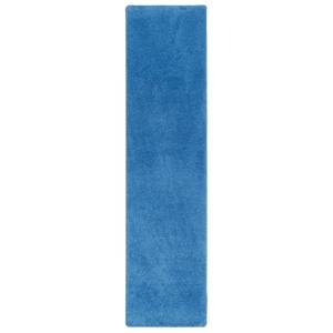 Hochflor Shaggy Läufer Teppich Palace Blau - 80 x 320 cm