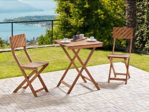 Bistro Set ARDORE 3-tlg Braun - Massivholz - 60 x 74 x 60 cm