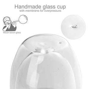 4x Thermo Glas Teeglas Kaffeeglas 250ml Glas - 12 x 21 x 21 cm
