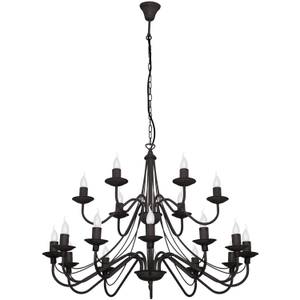 Chandelier ROSABELLA Noir - Nb d'ampoules : 18