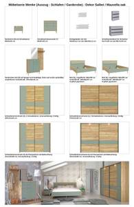 Schlafzimmer Wenke 33-1 (3-teilig) Grün - Holzwerkstoff