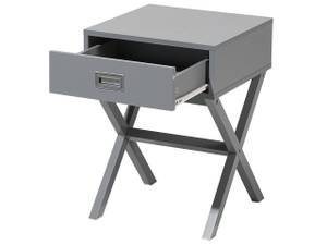 Table de chevet MONROE Gris foncé - Gris