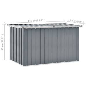 Aufbewahrungsbox Grau - Metall - 99 x 93 x 149 cm