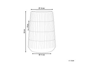 Vase décoratif QANAWAT Doré - Pierre - 12 x 22 x 12 cm