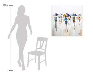Acrylbild handgemalt Süße Regengüsse Massivholz - Textil - 80 x 80 x 4 cm