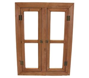 Holzfenster Nostalgie Braun - Metall - Holz teilmassiv - 57 x 78 x 4 cm