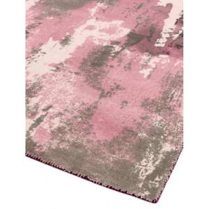 Tapis de salon ORBIT Rose foncé - 200 x 200 cm