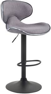 Tabouret de bar Las Vegas V2 Lot de 2 Gris lumineux - Noir